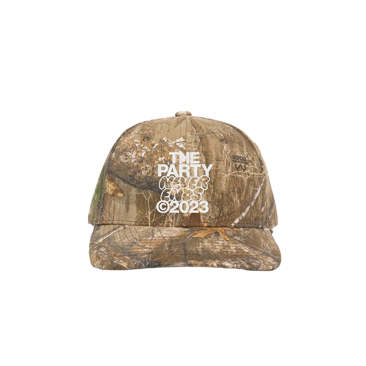The Party Never Ends Real Tree Camo Hat
