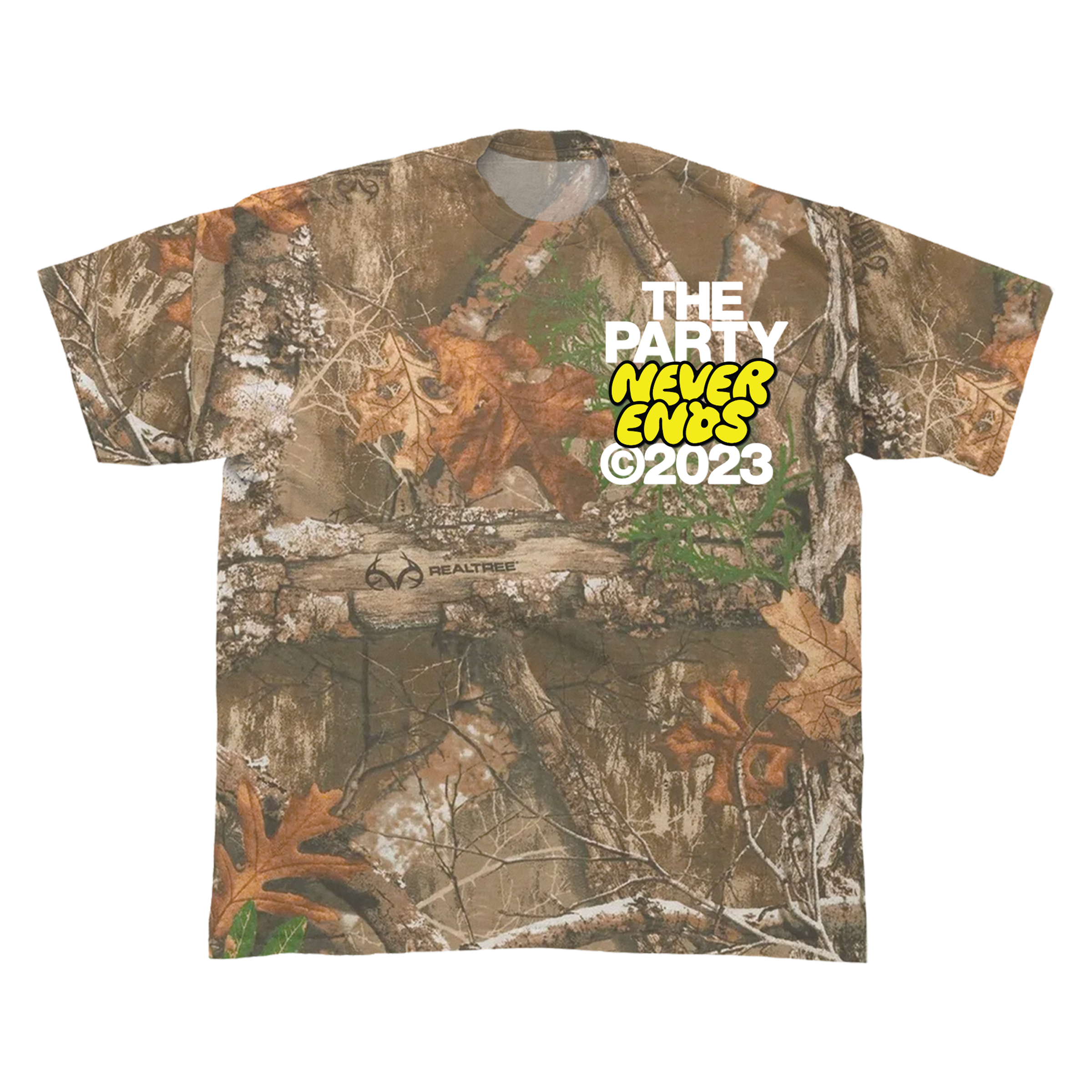 The Party Never Ends Tee - Realtree Camo – The Chainsmokers Store