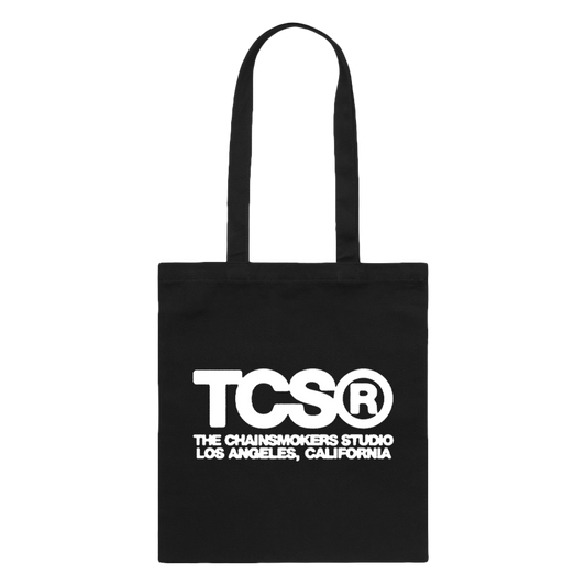 TCS black canvas tote bag The Chainsmokers