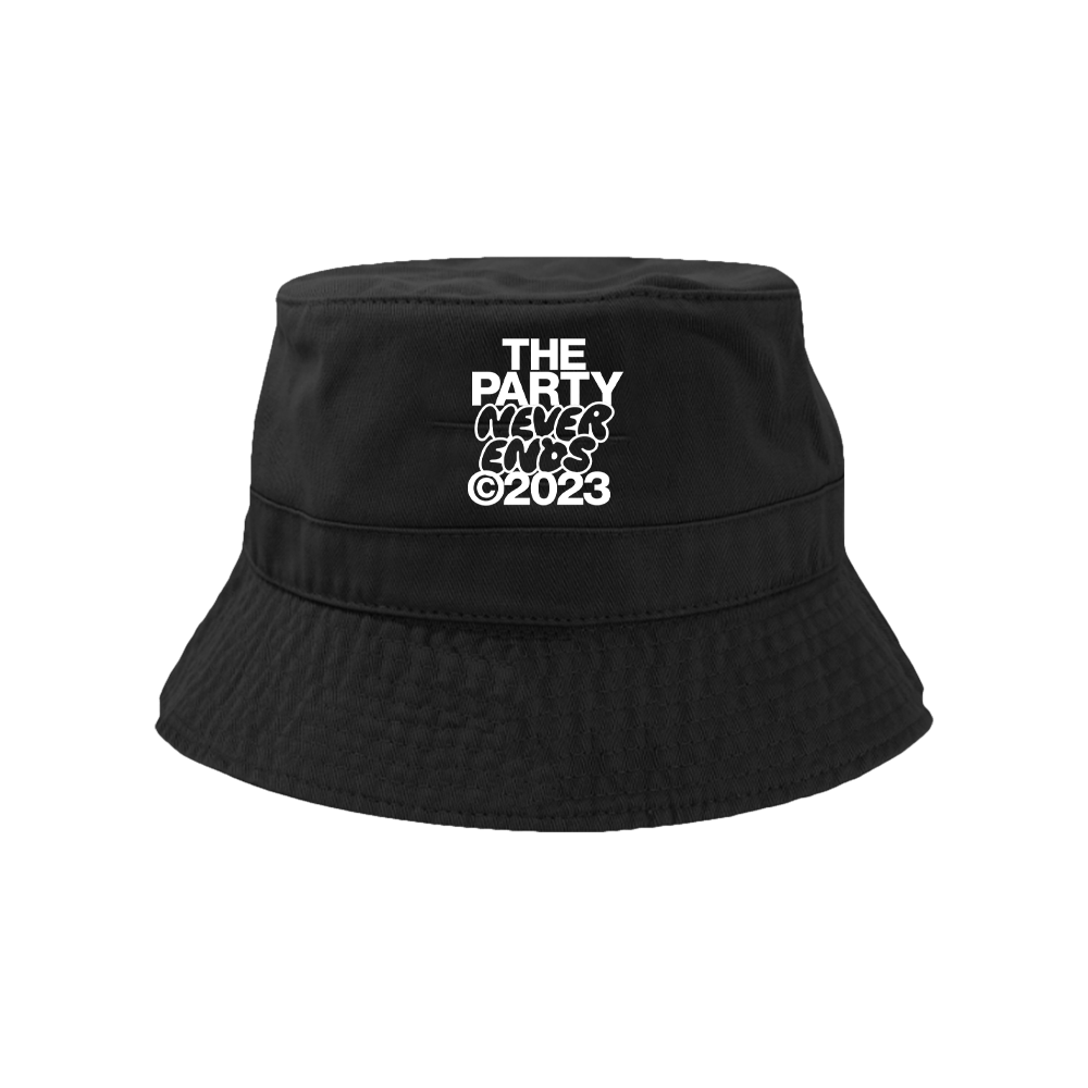 The Party Never Ends - Embroidered Bucket Hat