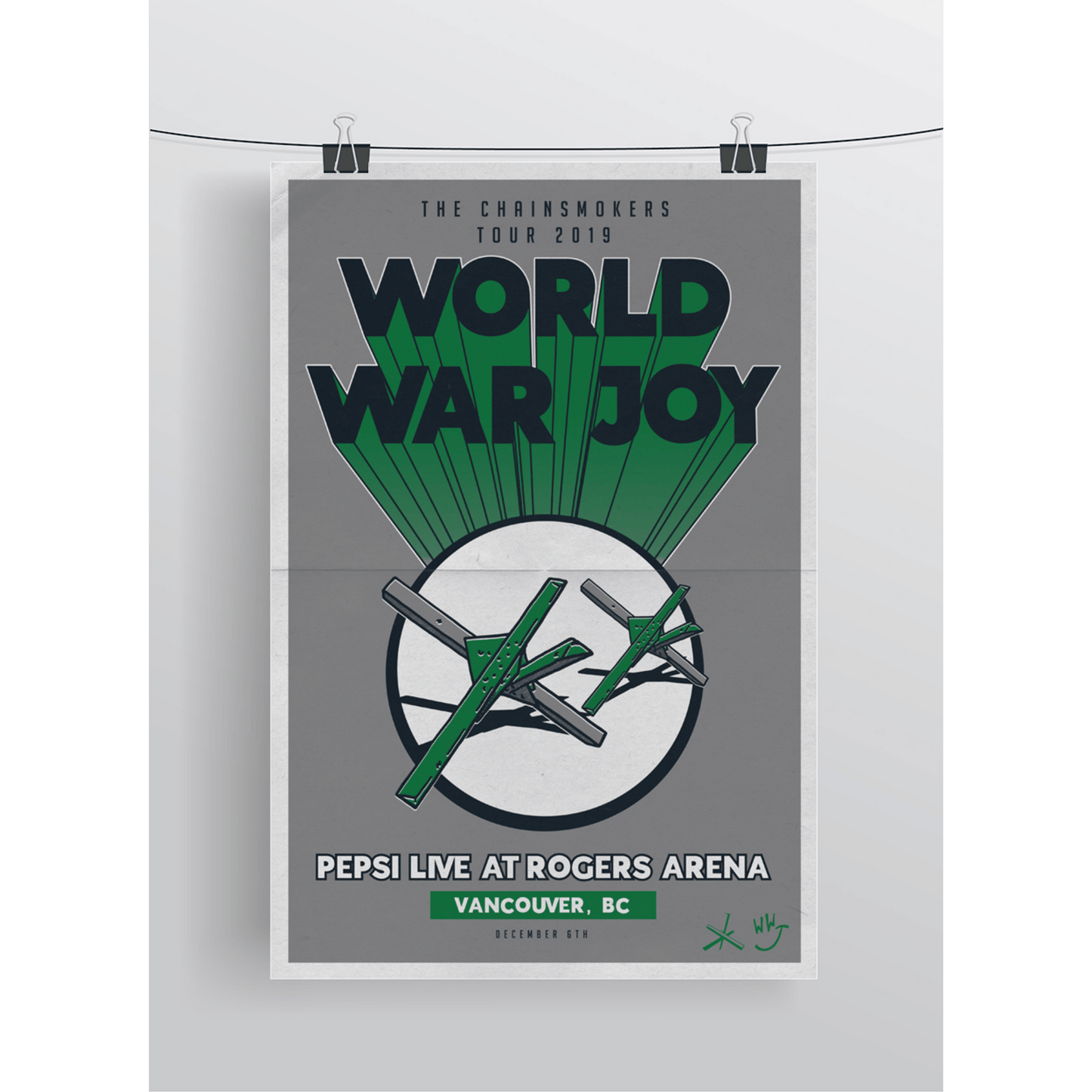 (SIGNED) World War Joy Poster