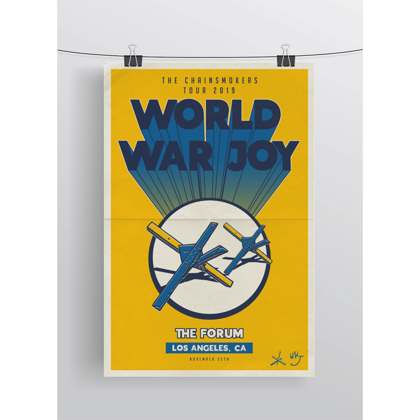 (SIGNED) World War Joy Poster
