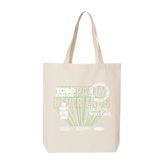 The Party Never Ends Tote
