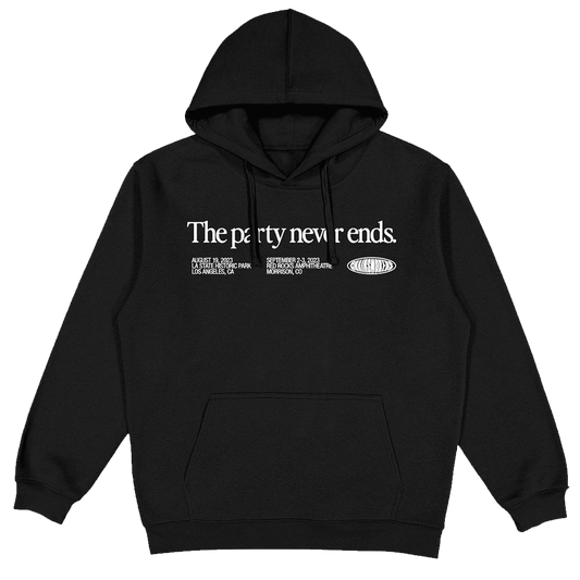 The Party Never Ends - Black Hoodie
