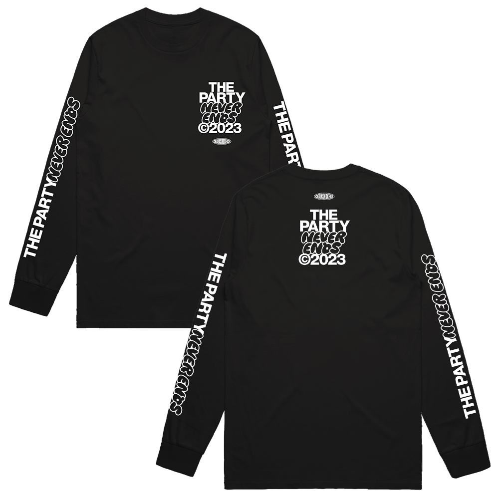 The Party Never Ends - Long Sleeve Tee