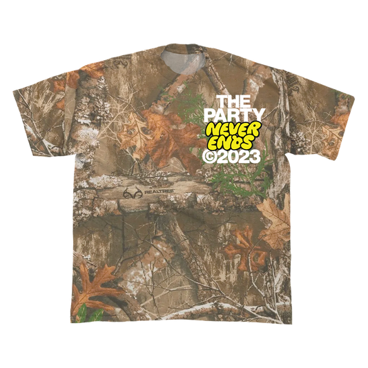 The Party Never Ends Tee - Realtree Camo