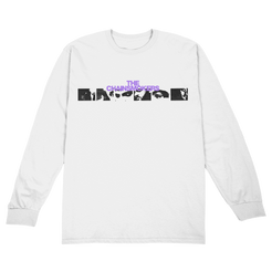 Face grid white long sleeve tee The Chainsmokers