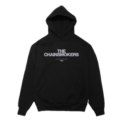 Grey TC logo black hoodie The Chainsmokers
