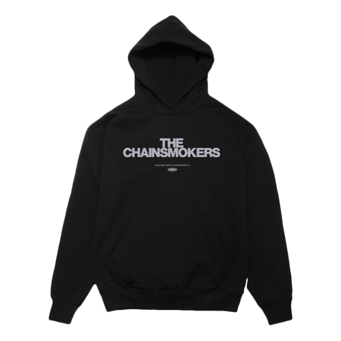 Grey TC logo black hoodie The Chainsmokers