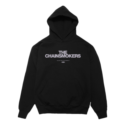 Grey TC logo black hoodie The Chainsmokers