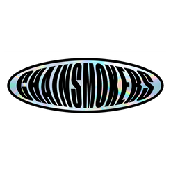 Holographic logo sticker 2 The Chainsmokers