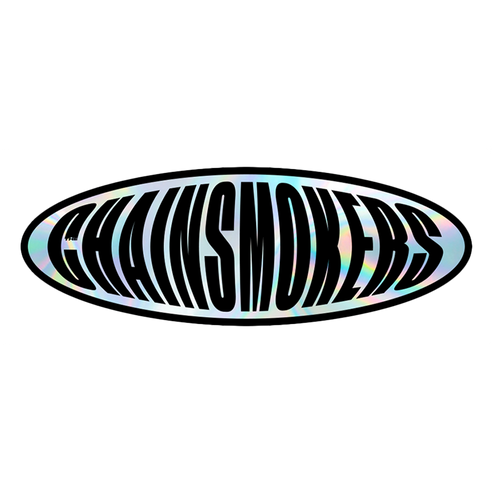 Holographic logo sticker 2 The Chainsmokers