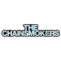 Holographic logo sticker 4 The Chainsmokers