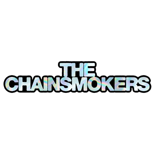 Holographic logo sticker 4 The Chainsmokers