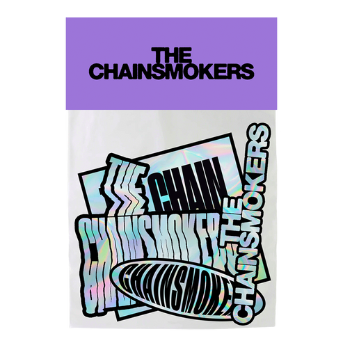 Holographic sticker pack The Chainsmokers