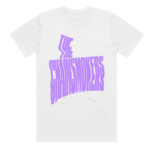 So far so good distorted tee white The Chainsmokers