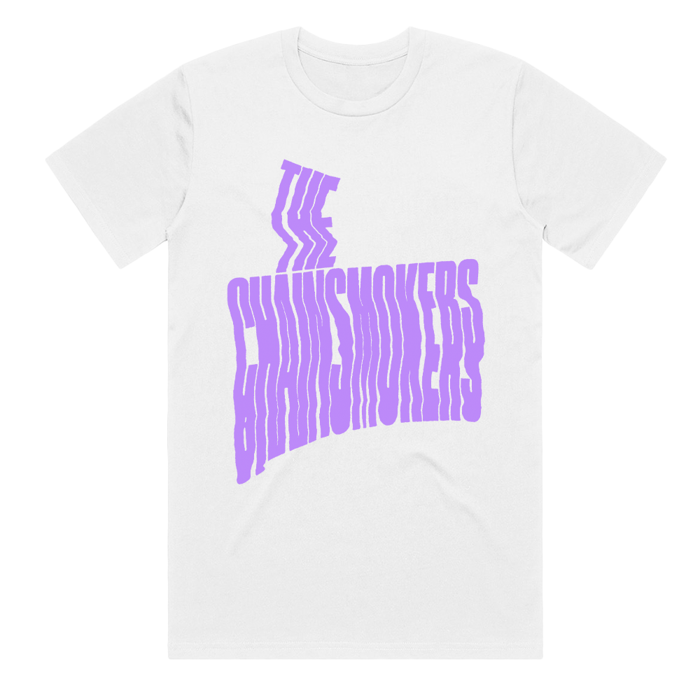 So far so good distorted tee white The Chainsmokers