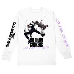 So far so good falling white long sleeve tee The Chainsmokers